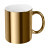 plottiX - 11oz Tasse Weiß mit glänzender metallic Oberfläche Gold