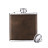 xTool Laserfähige PU-Kunstleder-Edelstahl-Taschenflasche (6 oz) - Braun-zu-Gold